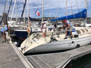 Prise de quai en marche arrière